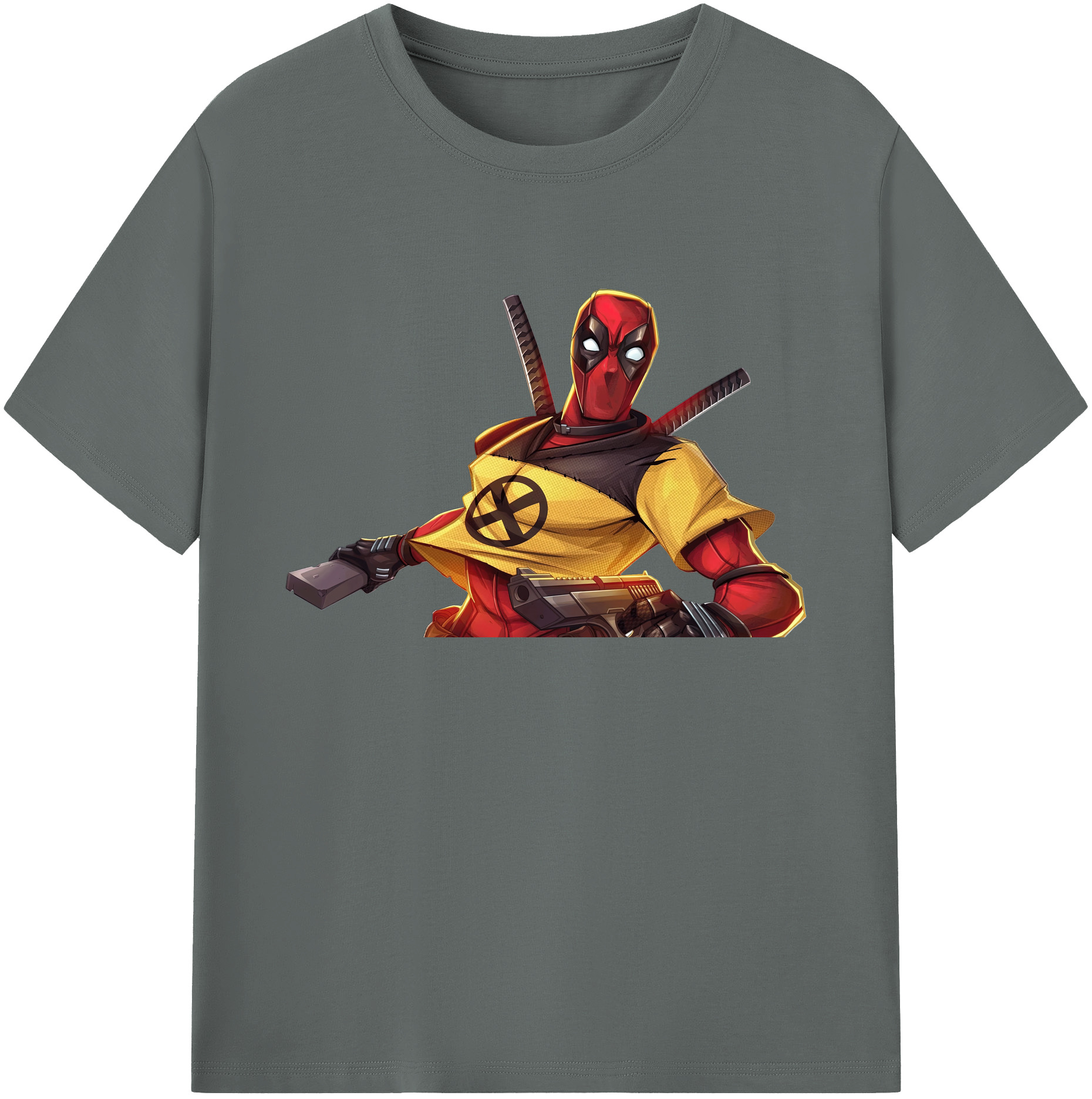 （画像用） Deadpool デッドプール 綿100％ メンズ半袖Tシャツ｜肌触りやわらか＆通気性